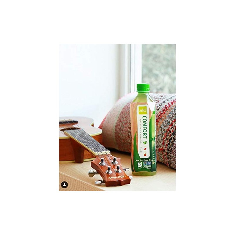 Alo Comfort Watermelon and Peach Aloe Vera Juice Drink, 16.9