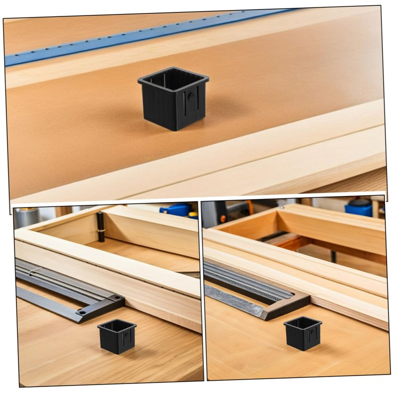 Abaodam 8pcs Hollow Square Tube Insert Sleeves for Fitness Equipment