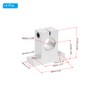 PATIKIL SK20 Aluminum Linear Motion Rod Rail Clamping Guide Support,