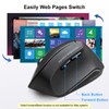 SANWA 2.4G Wireless Ergonomic Mouse, Optical Vertical Computer Mice, Silent