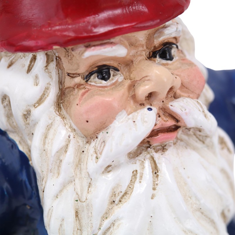 Funny Gnome on Eagle Christmas Ornament, Inappropriate Naughty Figurine Flipping