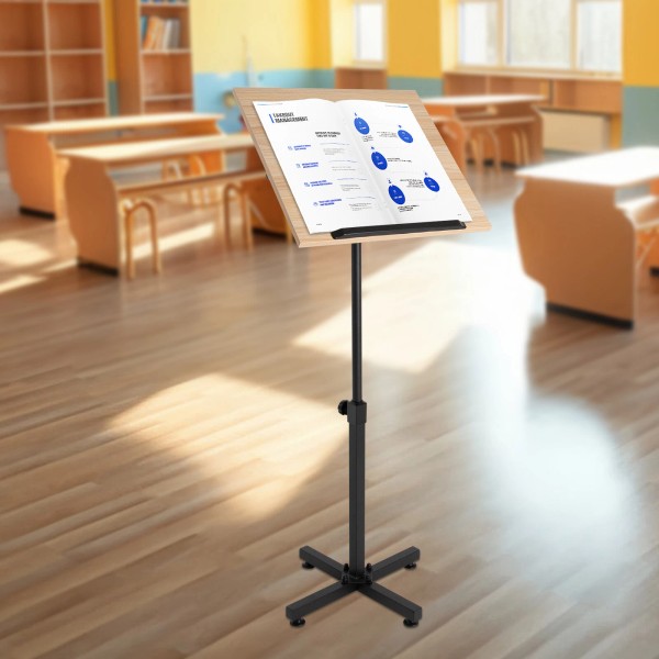 N/A Portable 360?? Adjustable Lectern Presentation Podium Stand with Laptop