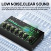 Aveek 6 Channel Mixer - Mini 6 Stereo Audio Mixer,