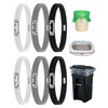 Rosaver Garbage Can Bands Cord Lord Design Adjustable Large Trash