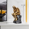 SAINWORDS The Thinker Statue Figurine Thinking Man Resin Decor Sculpture