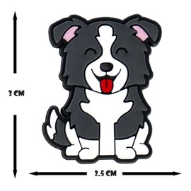 Border Collie Collar Charm Aluminum Alloy Whistle Emergency Survival Safety Camping Cat Dog Animal Training Bark Chew Woof Puppy Kitten Woof Bark Happy