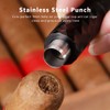 KEENSUN 2-in-1 Cigar Draw Enhancer & 9mm Punch Cutter |