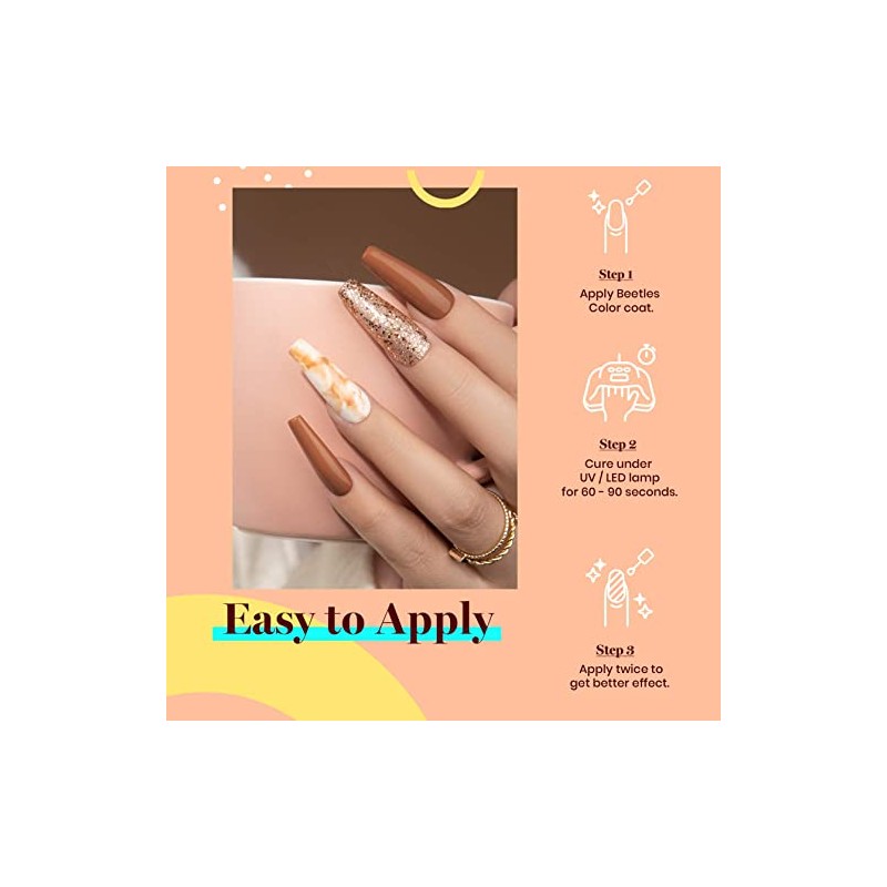 Beetles Gel Polish Beyonce Caramel 15ml - Esmalte de Uñas