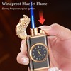 Torch Lighter, Exquisite Relief Dual Flame - Windproof Adjustable Jet