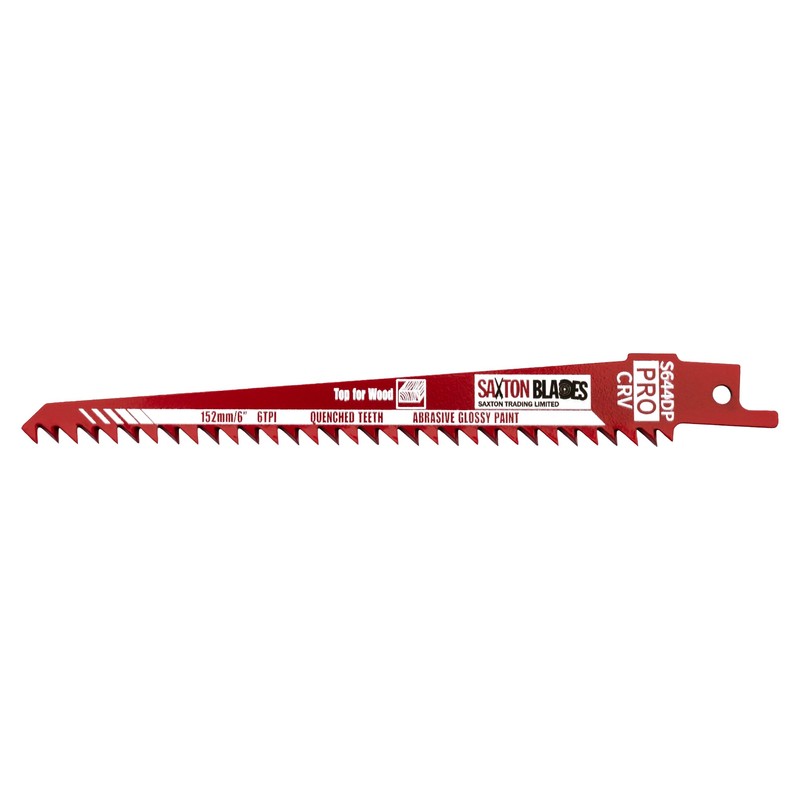 Saxton 152mm Professional Range Reciprocating Saw Blade Wood & Plastic