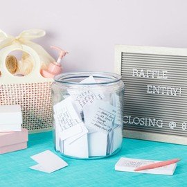 Juvale Raffle Ticket Sheets - Designated Field Entry Forms - Versatile for Drawing Entry Slips & Door Prizes - Fits Standard Raffle Ticket Box - 5.25 x 2.75 in, White, Pack of 20 Pads, 2000 Sheets