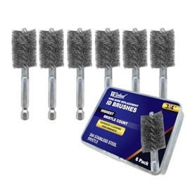 WICKED Professional ID - Cepillos de repuesto para limpiador de tubos de cobre (0.75 pulgadas (paquete de 6)