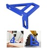 3D Multi-Angle Woodworking Ruler, 45°/90° Aluminum Alloy Woodworking Square Protractor,