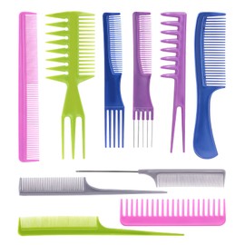 Oneleaf Hair Comb Stylists Professional Styling Comb Set Variety Pack Great for All Hair Types & Styles, Colorful