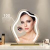 Cloud-Shaped Makeup Mirror with Lights,NO Assembly Required,Painted Gold/Black, 3 Color