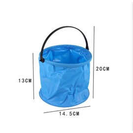 Collapsible Water Bucket, Collapsible Bucket with Handle, Collapsible Water Bucket for Camping,Outdoor,Fishing,Cleaning (Orange)