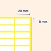 1000 Pieces, 20 x 8 mm - Small Sticky Labels