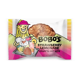 Bobo's Oat Bites Stuff'd Strawberry Lemonade, Pack of 30 (1.3 oz Bites), Gluten Free Whole Grain Rolled Oats
