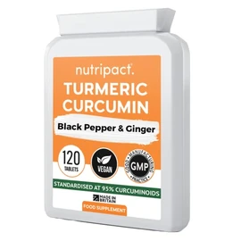 Turmeric Tablets 5000mg with Black Pepper and Ginger â 95% Curcuminoids â 120 High Strength Tumeric Curcumin Supplements (Not Turmeric Capsules or Powder) â Vegan & Gluten Free