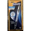 Bic Gelocity Smooth Stic Gel Pen Fine 0.5mm,Black, 12 Pack