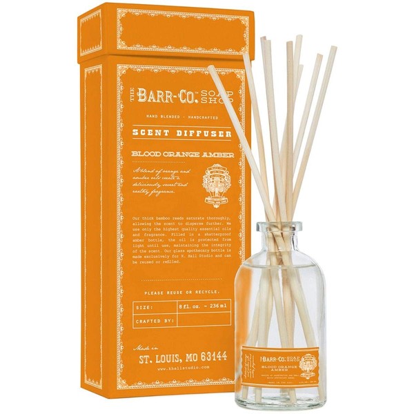 BARR-CO Blood Orange and Amber Scent Diffuser Kit