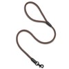 Dog lead made of leather, premium round lead made of