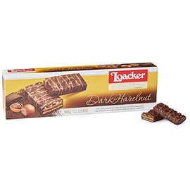 Loacker, Gran Pastisserie Dark Hazelnut, Galleta tipo Waffer, sabor Avellana, 100 gr