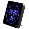 Lunartec Digital Clock: Flat LED Radio Table and Wall Clock,