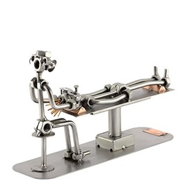 Steelman24 I Nuts and bolts sculpture Osteopath I Handmade ornaments I Made in Germany I I Metal figurine