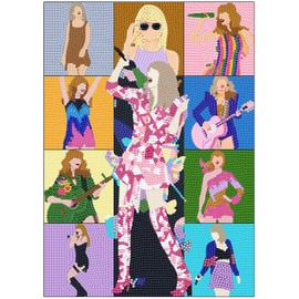 Ljevandria Diamond Painting Set for Adults, Diamond Painting Set Art Kits Diamond Painting Pictures Crystal Rhinestone Craft Set Home Wall Decoration Gift 30 x 40 cm