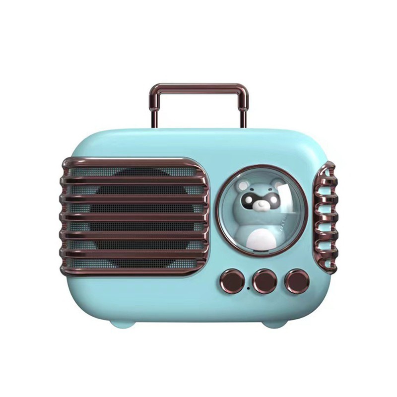 Cute Retro Bluetooth Speaker Mini Luggage Mini Speaker Creative Vintage