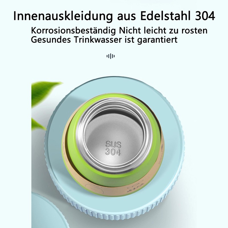 IOLOYU Drinking Bottle Stainless Steel Thermos Flask 500 ml Simple