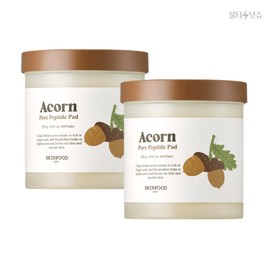 SKINFOOD Acorn Pad Pore Acorn Peptide Pads, 60 pieces, 1+1, 2 boxes total / 스킨푸드 도토리패드 모공 에이콘 펩타이드 패드 60매입 1+1 총2통