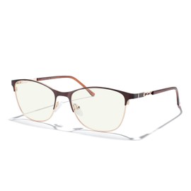 anteojos de lectura de Merrys con bloqueo de luz azul para mujer con bisagra de primavera, para mujer, 52-marrón, 1.50x