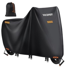 Motorcycle Tarpaulin XXL Outdoor, 420D Oxford Tarpaulin Waterproof with Waterproof Tape and 4 Reflective Strips for Outdoor Use (XXL 231 x 96 x 129 cm)