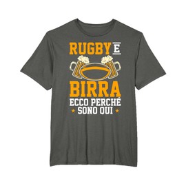 Sportivo Giocatore di Rugby Regali Rugby E Birra Maglietta