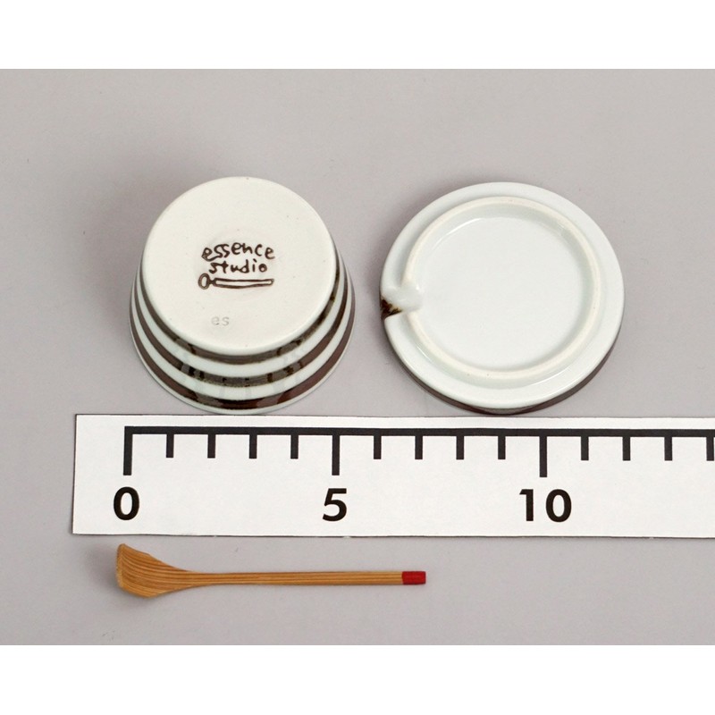 Hasami Ware 14477 "Essence" es Sugar Pot Border Pattern Denim