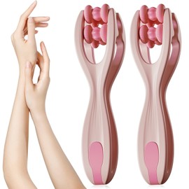 2 Stück Double Roller Finger Massage Hand und Fingermassagegerät,Fingerroller-Massagegerät, Handmassagegeräte,Finger Massage Roller für Muskel Entspannen, Arthritis, Stressabbau Wrists