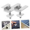 CIYODO 4 Pcs Solar Panel Clamps Mounting Brackets for Roofs