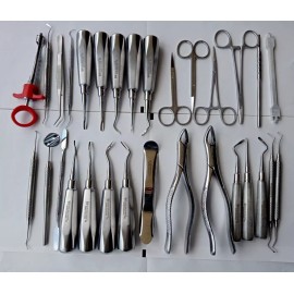 NOMI BROTHERS Dental Surgical Extraction Instrument Set 30Pcs – German CE Marked