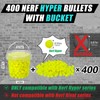 PokiiuLK 400 Refill Balls Ammo for Nerf Hyper Gun,Hyper Gun