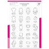 Clothes stickers for small children to find themselves (organization storage