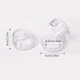 LATRAT Pack of 6 Kitchen Gas Hob Knob Covers Stove Switch Protection Child Protection Cover for Gas Hobs, Electric Ovens and Other Electric Products with Button Switches