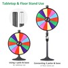 HeyJiaYu 24 inch Spin Wheel Adjustable Tabletop and Floor Stand,