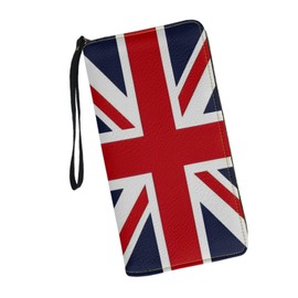 JUDENTIDOS British Flag Print Women Wallets Long Zipper Coin Purse Card Holder Handbags Wallet Purses Clutch Money Wristlet Bags