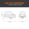 Amber Roof Lights Led Cab Marker Light Compatible For Ford