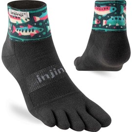 Injinji Trail Midweight Mini Crew Artist Design Trout S, multicoloured, S