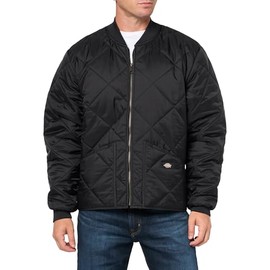 Diamond Quilted Jacket, BLACK, M
