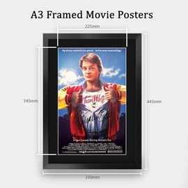 HWC Trading FR A3 Teen Wolf Michael J Fox Gifts Printed Poster Signed Autograph Picture for Movie Memorabilia Fans - A3 Framed
