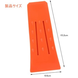 YIBOOOM Cutting Wedge, Set of 2, For Splitting Firewood, Wedge, Approx. 5.9 inches (15 cm), Wedge Plastic Chainsaw Accessory (Orange)